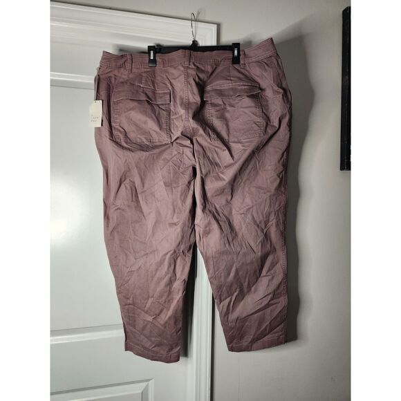 A New Day Stretch Utility Crop Pants – Size 24W – Mauve/Purple - Picture 2 of 3